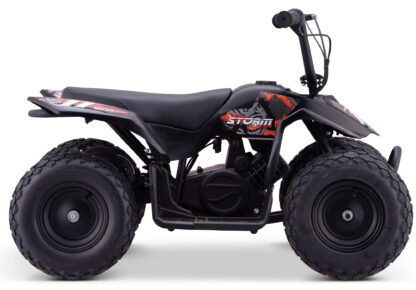 250w Kids Ride On Electric Mini Quad Bike - Black - Image 3