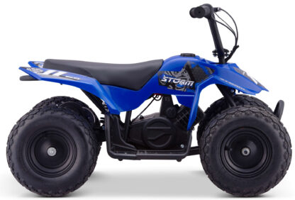 250w Kids Ride On Electric Mini Quad Bike - Blue - Image 3